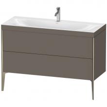 Duravit XV4712OB190C - Duravit XViu Two Drawer C-Bonded Floorstanding Vanity Kit Flannel Gray