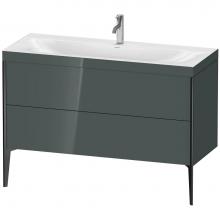 Duravit XV4712OB238C - Duravit XViu Two Drawer C-Bonded Floorstanding Vanity Kit Dolomite Gray