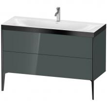 Duravit XV4712OB238P - Duravit XViu Two Drawer C-Bonded Floorstanding Vanity Kit Dolomite Gray