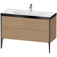 Duravit XV4712OB252P - Duravit XViu Two Drawer C-Bonded Floorstanding Vanity Kit European Oak