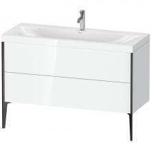 Duravit XV4712OB285C - XViu Two Drawer C-Bonded Floorstanding Vanity Kit White