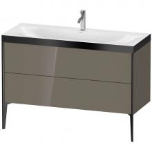 Duravit XV4712OB289P - Duravit XViu Two Drawer C-Bonded Floorstanding Vanity Kit Flannel Gray