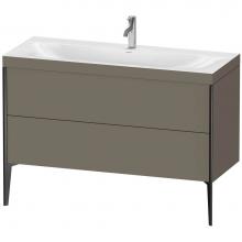 Duravit XV4712OB290C - Duravit XViu Two Drawer C-Bonded Floorstanding Vanity Kit Flannel Gray