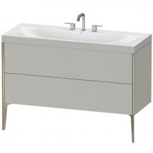 Duravit XV4712TB107C - Duravit XViu C-Bonded Floorstanding Vanity  Concrete Gray Matte