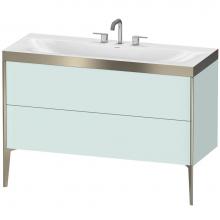 Duravit XV4712TB109P - Duravit XViu C-Bonded Floorstanding Vanity  Light Blue Matte