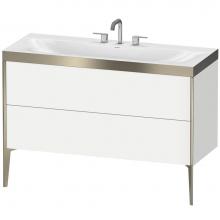 Duravit XV4712TB118P - Duravit XViu C-Bonded Floorstanding Vanity  White Matte