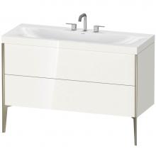 Duravit XV4712TB122C - Duravit XViu C-Bonded Floorstanding Vanity  White High Gloss