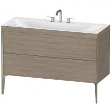 Duravit XV4712TB131C - Duravit XViu C-Bonded Floorstanding Vanity  Pine Silver