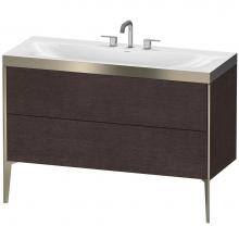 Duravit XV4712TB172P - Duravit XViu C-Bonded Floorstanding Vanity  Brushed Dark Oak