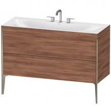 Duravit XV4712TB179C - Duravit XViu C-Bonded Floorstanding Vanity  Natural Walnut