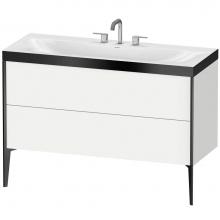 Duravit XV4712TB218P - Duravit XViu C-Bonded Floorstanding Vanity  White Matte