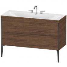 Duravit XV4712TB221C - Duravit XViu C-Bonded Floorstanding Vanity  Dark Walnut