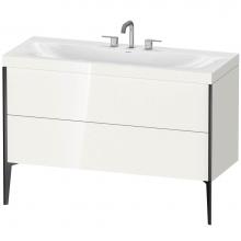 Duravit XV4712TB222C - Duravit XViu C-Bonded Floorstanding Vanity  White High Gloss