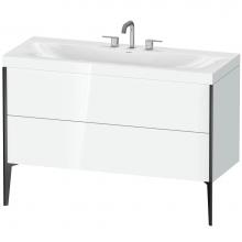 Duravit XV4712TB285C - Duravit XViu C-Bonded Floorstanding Vanity  White High Gloss