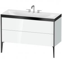 Duravit XV4712TB285P - Duravit XViu C-Bonded Floorstanding Vanity  White High Gloss