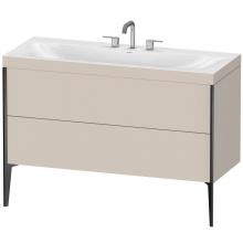 Duravit XV4712TB291C - Duravit XViu C-Bonded Floorstanding Vanity  Taupe Matte