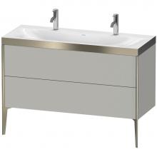 Duravit XV4713OB107P - Duravit XViu Two Drawer C-Bonded Floorstanding Vanity Kit Concrete Gray