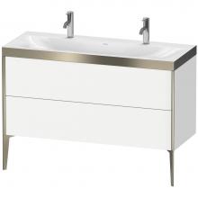 Duravit XV4713OB118P - Duravit XViu Two Drawer C-Bonded Floorstanding Vanity Kit White