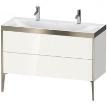 Duravit XV4713OB122P - Duravit XViu Two Drawer C-Bonded Floorstanding Vanity Kit White