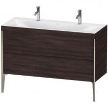 Duravit XV4713OB153C - Duravit XViu Two Drawer C-Bonded Floorstanding Vanity Kit Chestnut Dark