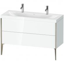 Duravit XV4713OB185C - Duravit XViu Two Drawer C-Bonded Floorstanding Vanity Kit White