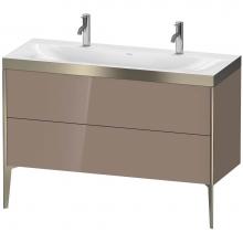 Duravit XV4713OB186P - Duravit XViu Two Drawer C-Bonded Floorstanding Vanity Kit Cappuccino