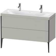 Duravit XV4713OB207C - XViu Two Drawer C-Bonded Floorstanding Vanity Kit Concrete Gray