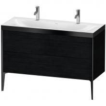 Duravit XV4713OB216P - XViu Two Drawer C-Bonded Floorstanding Vanity Kit Oak Black