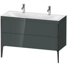 Duravit XV4713OB238C - Duravit XViu Two Drawer C-Bonded Floorstanding Vanity Kit Dolomite Gray