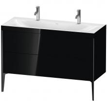 Duravit XV4713OB240C - XViu Two Drawer C-Bonded Floorstanding Vanity Kit Black