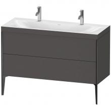 Duravit XV4713OB249C - XViu Two Drawer C-Bonded Floorstanding Vanity Kit Graphite