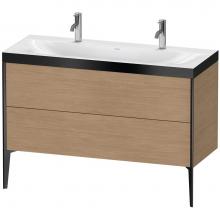 Duravit XV4713OB252P - Duravit XViu Two Drawer C-Bonded Floorstanding Vanity Kit European Oak