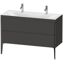 Duravit XV4713OB280C - XViu Two Drawer C-Bonded Floorstanding Vanity Kit Graphite