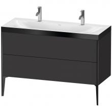 Duravit XV4713OB280P - XViu Two Drawer C-Bonded Floorstanding Vanity Kit Graphite