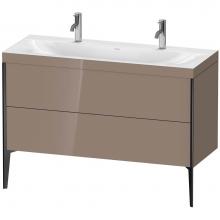 Duravit XV4713OB286C - Duravit XViu Two Drawer C-Bonded Floorstanding Vanity Kit Cappuccino