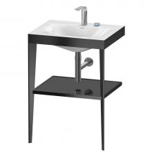 Duravit XV4714EB240 - XViu C-Bonded Vanity Kit with Sink and Metal Console Black