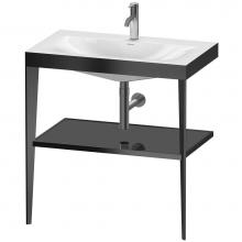 Duravit XV4715OB240 - XViu C-Bonded Vanity Kit with Sink and Metal Console Black