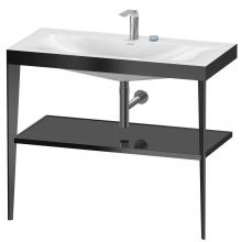 Duravit XV4716EB240 - XViu C-Bonded Vanity Kit with Sink and Metal Console Black