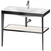 Duravit XV4716OB285 - XViu C-Bonded Vanity Kit with Sink and Metal Console White|Black