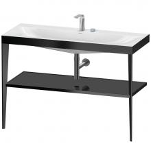 Duravit XV4717EB240 - XViu C-Bonded Vanity Kit with Sink and Metal Console Black