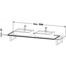 Duravit H2045C05252 - HD2 Variable Console, f. back to wa 24xVARx480mm, 1 cut out Euro