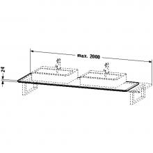 Duravit H2047C07575 - HD2 Variable Console, f. corner rig 24xVARx550mm, 2 cut out