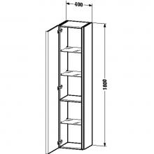 Duravit DN1274R3114 - DN Tall cabinet 340x400x1800 Pine Silver &