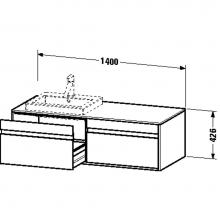 Duravit KT6797B1818 - Duravit Ketho Vanity Unit Wall-Mounted  White Matte