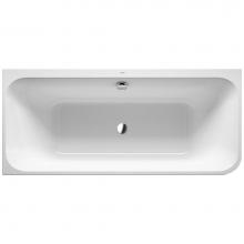 Duravit 700316000000090 - Bathtub Happy D.2 70 7/8''x31 1/2'' white - with integrated panel, corner