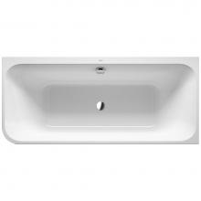 Duravit 700317000000090 - Bathtub Happy D.2 70 7/8''x31 1/2'' white - with integrated panel, corner