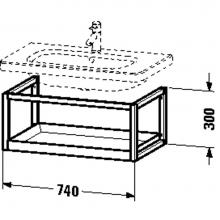 Duravit DS987204376 - DS Furn-Acces shelf WM #232080 750X440 Bas Matt, Euro