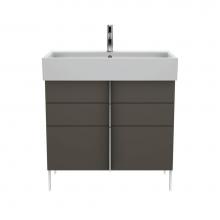 Duravit VA658709090 - Duravit Vero Air Floor Standing Vanity Unit  Flannel Gray Satin Matte