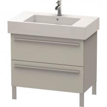 Duravit XL654300707 - Duravit X-Large Two Drawer Floorstanding Vanity Unit Concrete Gray