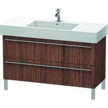 Duravit XL654502121 - Duravit X-Large Two Drawer Floorstanding Vanity Unit Walnut Dark